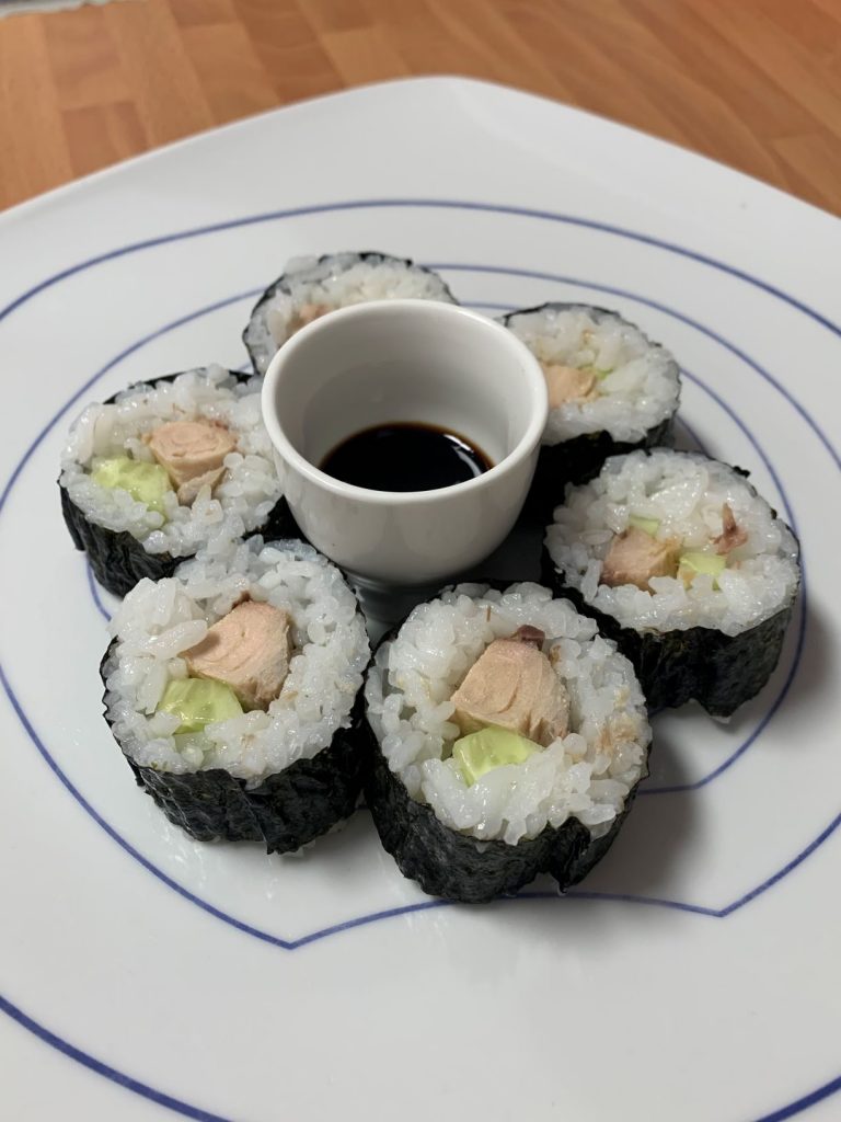 ingredientes de sushi para niños